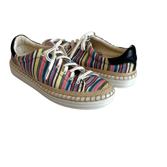 Sam Edelman Shoes - Sam Edelman Kavi Striped Low Top Canvas Espadrille Sneakers